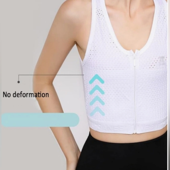 Chest Binder Zip Up Chest Binder Quick-Drying Adjustable Sz 2XL Black NWT - Picture 10 of 14